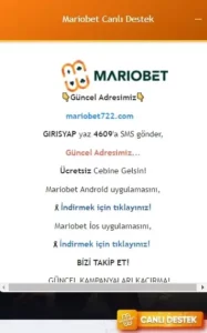 Read more about the article Mariobet Mobil Giriş Adresi